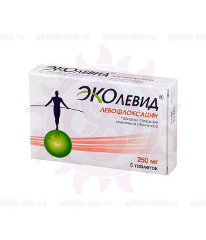 Левофлоксацин Эколевид 500 мг N5 таблетки