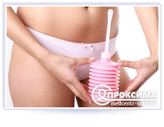 Орошение влагалища